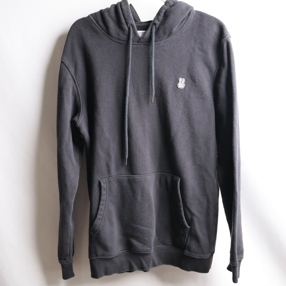 Dutch Bros Coffee Black Graphic Hoodie Medium ESTD 1992 Windmill Peace of Mind